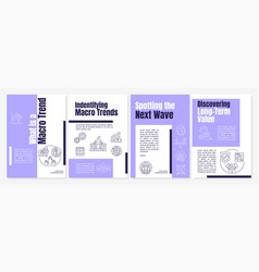 Global Macro Trends Purple Brochure Template