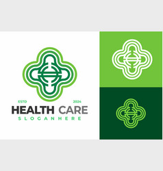 Letter H Clover Health Care Logo Design Symbol