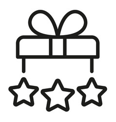 Bonus Points Label Icon Gift Line