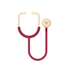 Doctor Stethoscope Icon Flat Family Health