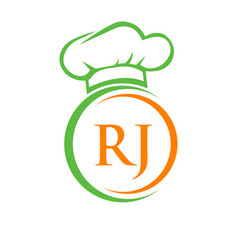 Initial Letter Rj Restaurant Logo Template