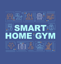 Smart Home Gym Word Concepts Banner