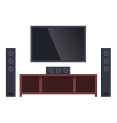 Electronic Home Theater Icon Cartoon