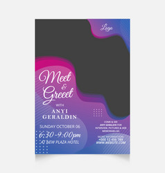 Meet Greet Flyer Templates