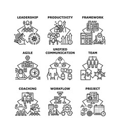 Project Leadership Set Icons