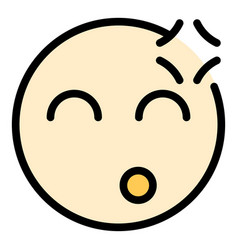 Thinking Emoji Icon Flat