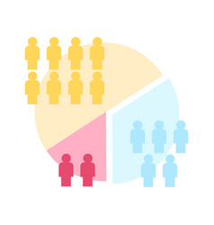 Audience Segmentation Semi Flat Color Element