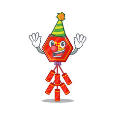 Isolated Mascot Chinese Firecracker On Cartoon