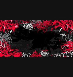 Trendy Dark Abstract Urban Style Hiphop Graffiti