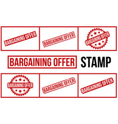 Bargaining Offer Rubber Stamp Set