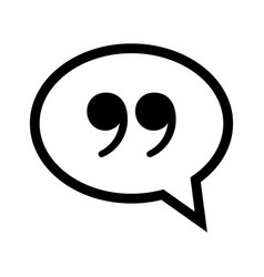 Double Quotation Speech Bubble Or Mention