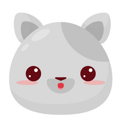 Head Of A Cartoon Animal Cats Head Cute Cartoon