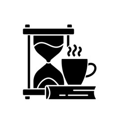 Slow Living Black Glyph Icon