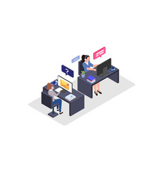 Call Center Isometric