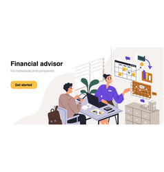 Financial Advisor Landing Page Website Template