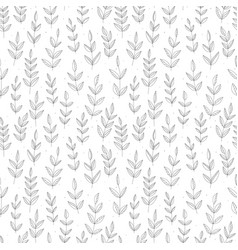 Seamless Pattern With Ink Branches