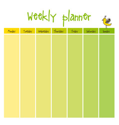 Weekly School Planner Note Paper Notes To Do