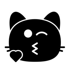 Cat Kiss Ii Glyph Icon Pictogram Symbol Visual