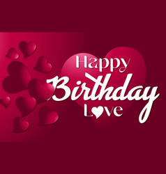 Happy Birthday Love Theme Cover Design