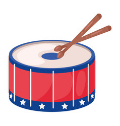 Usa Flag In Drum