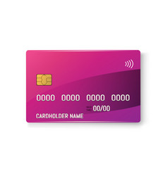 Credit Plastic Card With Emv Chip Contactless