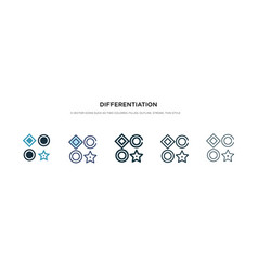 Differentiation Icon In Different Style Two