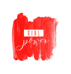 Girl Power Hand Drawn Lettering Badge