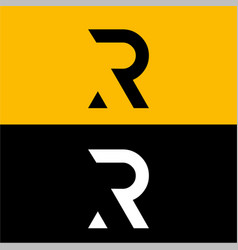 R Letter Triangle Style Logo