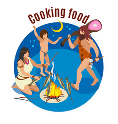 Stone Age Cooking Concept