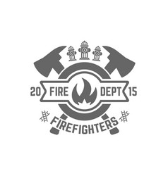 Fire Department Monochrome Emblem