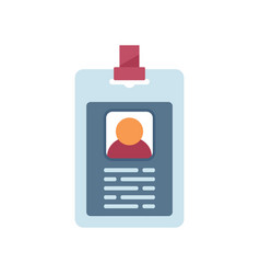 Membership Id Card Icon Flat Pass Template