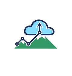 Cloud Storage Protection Of Files Data Logo Ico