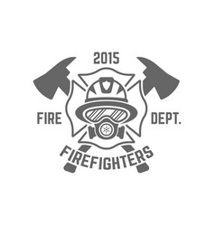 Fire Department Monochrome Emblem