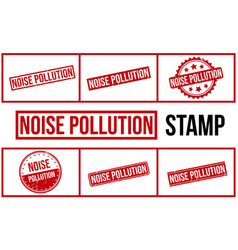 Noise Pollution Rubber Stamp Set