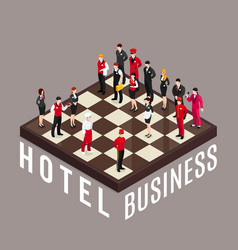 Hotel Business Chess Concept