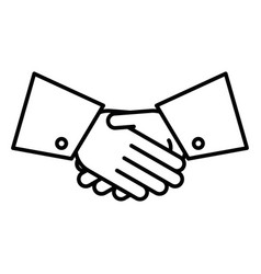 Shaking Hands Thin Line Icon