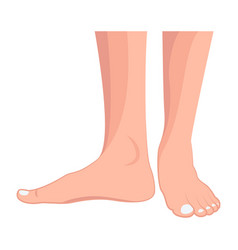 Webfemale Feet Icon In Flat Style