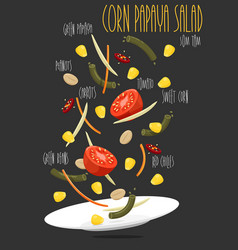 Corn Papaya Salad