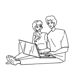 Couple Laptop