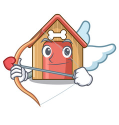 Cupid Cartoon Funny Dog House With Dish