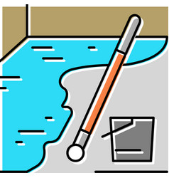 Floor Waterproofing Color Icon