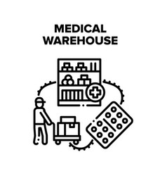 Medical Warehouse Storage Black