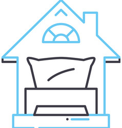 Accommodation Daily Rent Line Icon Outline Symbol