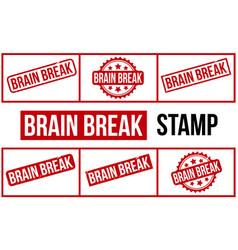 Brain Break Rubber Stamp Set