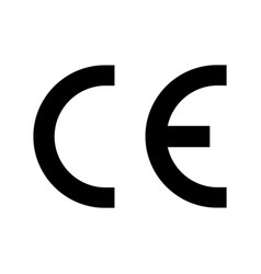 Ce Mark Symbol Isolated