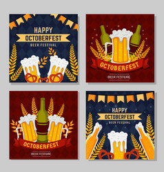 Happy Oktoberfest Beer Festival Social Media Post