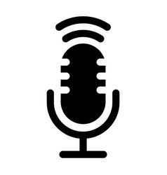 Podcast Microphone Icon Radio Mic