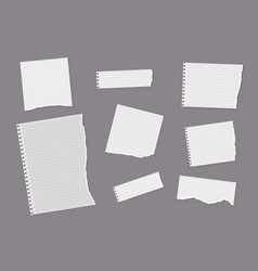 Torn Notebook Papers In Variety - Lined Squared