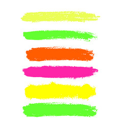 Color Highlighter Brush Lines Hand Drawing