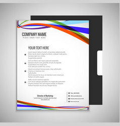 Colorful Strips Business Brochure